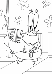 Desenho de Bob Esponja Desenho Colorir Imprimir 02