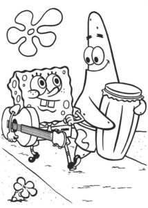 Desenho de Bob Esponja Desenho Colorir Imprimir 03