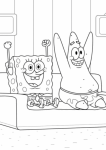 Desenho de Bob Esponja Desenho Colorir Imprimir 06