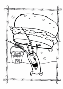 Desenho de Bob Esponja Desenho Colorir Imprimir 08