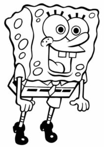 Desenho de Bob Esponja Desenho Colorir Imprimir 16