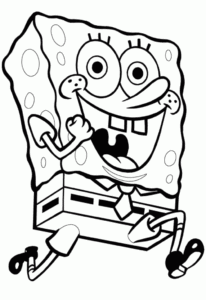 Desenho de Bob Esponja Desenho Colorir Imprimir 34