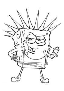 Desenho de Bob Esponja Desenho Colorir Imprimir 36