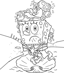 Desenho de Bob Esponja Desenho Colorir Imprimir 38