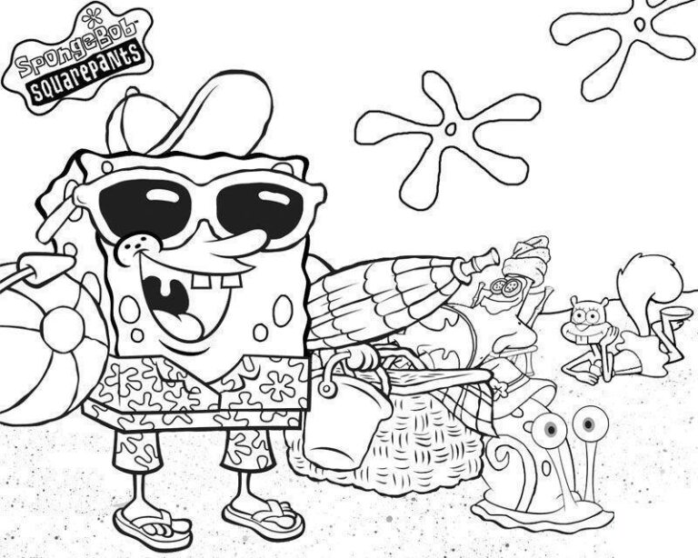 Desenhos do Bob Esponja para Imprimir e Colorir