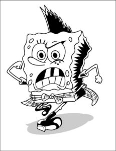 Desenho de Bob Esponja Desenho Colorir Imprimir 43