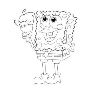 Desenho de Bob Esponja Desenho Colorir Imprimir 44