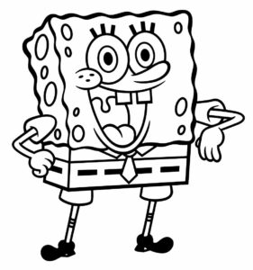 Desenho de Bob Esponja Desenho Colorir Imprimir 53