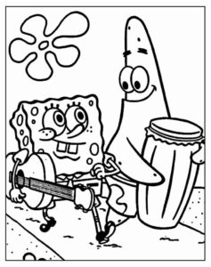 Desenho de Bob Esponja Desenho Colorir Imprimir 76