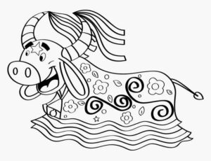 Desenho de Boi Bumba Imprimir