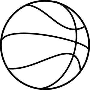 Desenho de Bola De Basquete