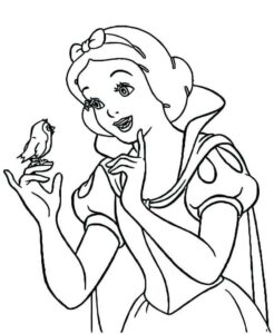 Desenho de Branca De Neve Desenho Colorir Imprimir 01