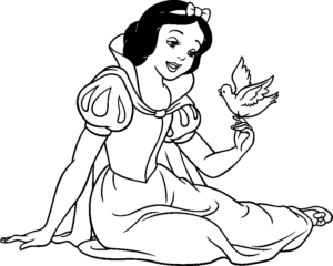 Desenho de Branca De Neve Desenho Colorir Imprimir 02