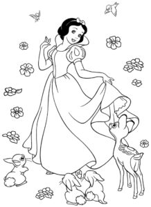 Desenho de Branca De Neve Desenho Colorir Imprimir 03