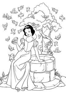 Desenho de Branca De Neve Desenho Colorir Imprimir 04