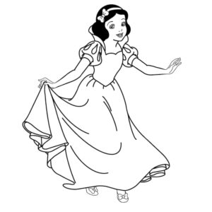 Desenho de Branca De Neve Desenho Colorir Imprimir 06