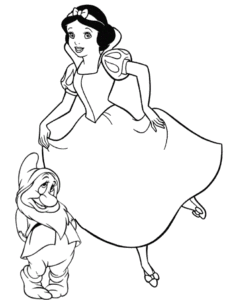 Desenho de Branca De Neve Desenho Colorir Imprimir 07