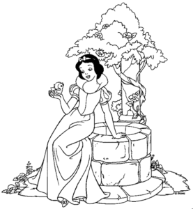 Desenho de Branca De Neve Desenho Colorir Imprimir 08