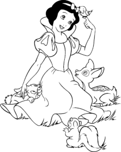 Desenho de Branca De Neve Desenho Colorir Imprimir 17