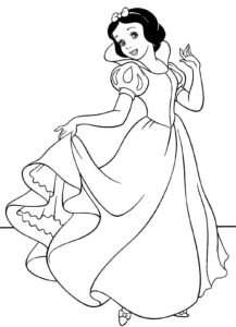 Desenho de Branca De Neve Desenho Colorir Imprimir 18