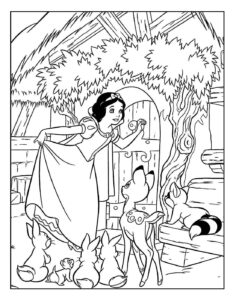 Desenho de Branca De Neve Desenho Colorir Imprimir 43