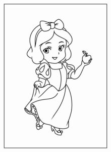 Desenho de Branca De Neve Desenho Colorir Imprimir 46