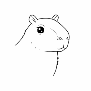 Desenho de Capivara Desenho Colorir Imprimir 092