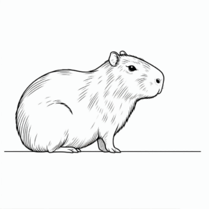 Desenho de Capivara Desenho Colorir Imprimir 102
