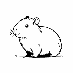 Desenho de Capivara Desenho Colorir Imprimir 103