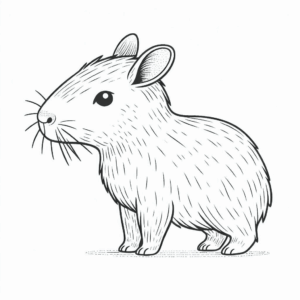 Desenho de Capivara Desenho Colorir Imprimir 105