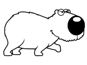 Desenho de Capivara Desenho Colorir Imprimir 113