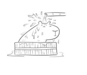 Desenho de Capivara Desenho Colorir Imprimir 116