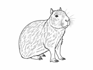 Desenho de Capivara Desenho Colorir Imprimir 129