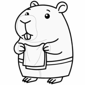 Desenho de Capivara Desenho Colorir Imprimir 130