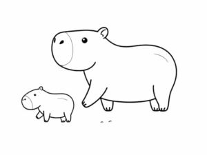 Desenho de Capivara Desenho Colorir Imprimir 131