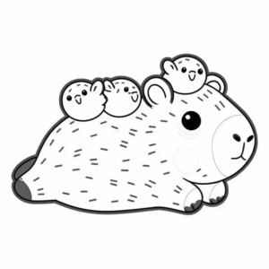 Desenho de Capivara Desenho Colorir Imprimir 135