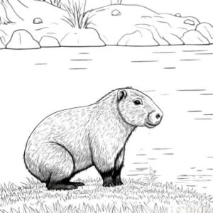 Desenho de Capivara Desenho Colorir Imprimir 137
