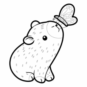 Desenho de Capivara Desenho Colorir Imprimir 139