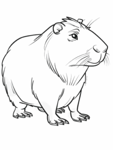 Desenho de Capivara Desenho Colorir Imprimir 142
