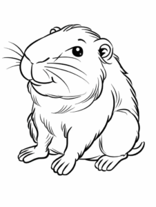 Desenho de Capivara Desenho Colorir Imprimir 146