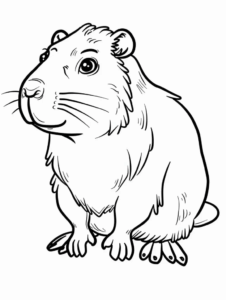 Desenho de Capivara Desenho Colorir Imprimir 147