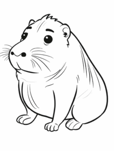 Desenho de Capivara Desenho Colorir Imprimir 148