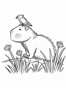 Desenho de Capivara Desenho Colorir Imprimir 151