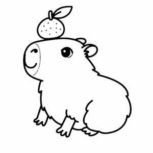 Desenho de Capivara Desenho Colorir Imprimir 153