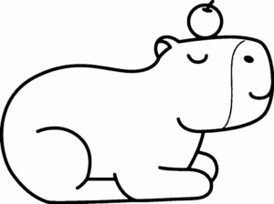 Desenho de Capivara Desenho Colorir Imprimir 154