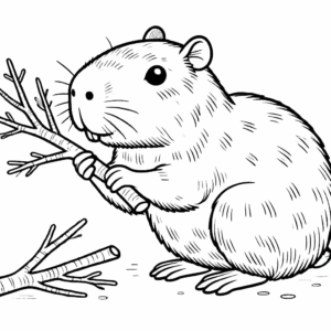 Desenho de Capivara Desenho Colorir Imprimir 160
