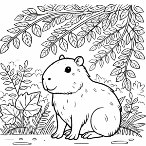 Desenho de Capivara Desenho Colorir Imprimir 161