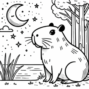 Desenho de Capivara Desenho Colorir Imprimir 162