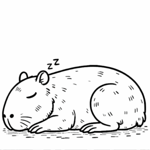 Desenho de Capivara Desenho Colorir Imprimir 164