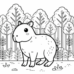 Desenho de Capivara Desenho Colorir Imprimir 165